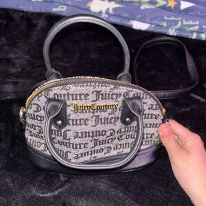 Juicy Couture Black and Gray Mini Bag